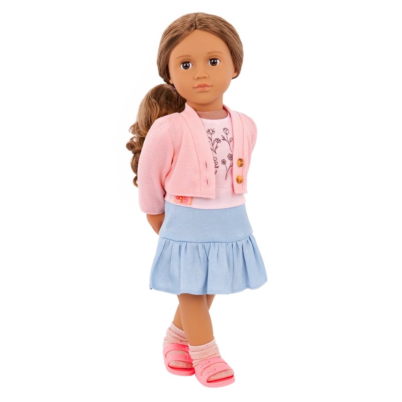 Our Generation - Country Charm Pink Sweater with Ruffle Skirt Outfit for 18 Inch Dolls - BD30542Z - Image 3